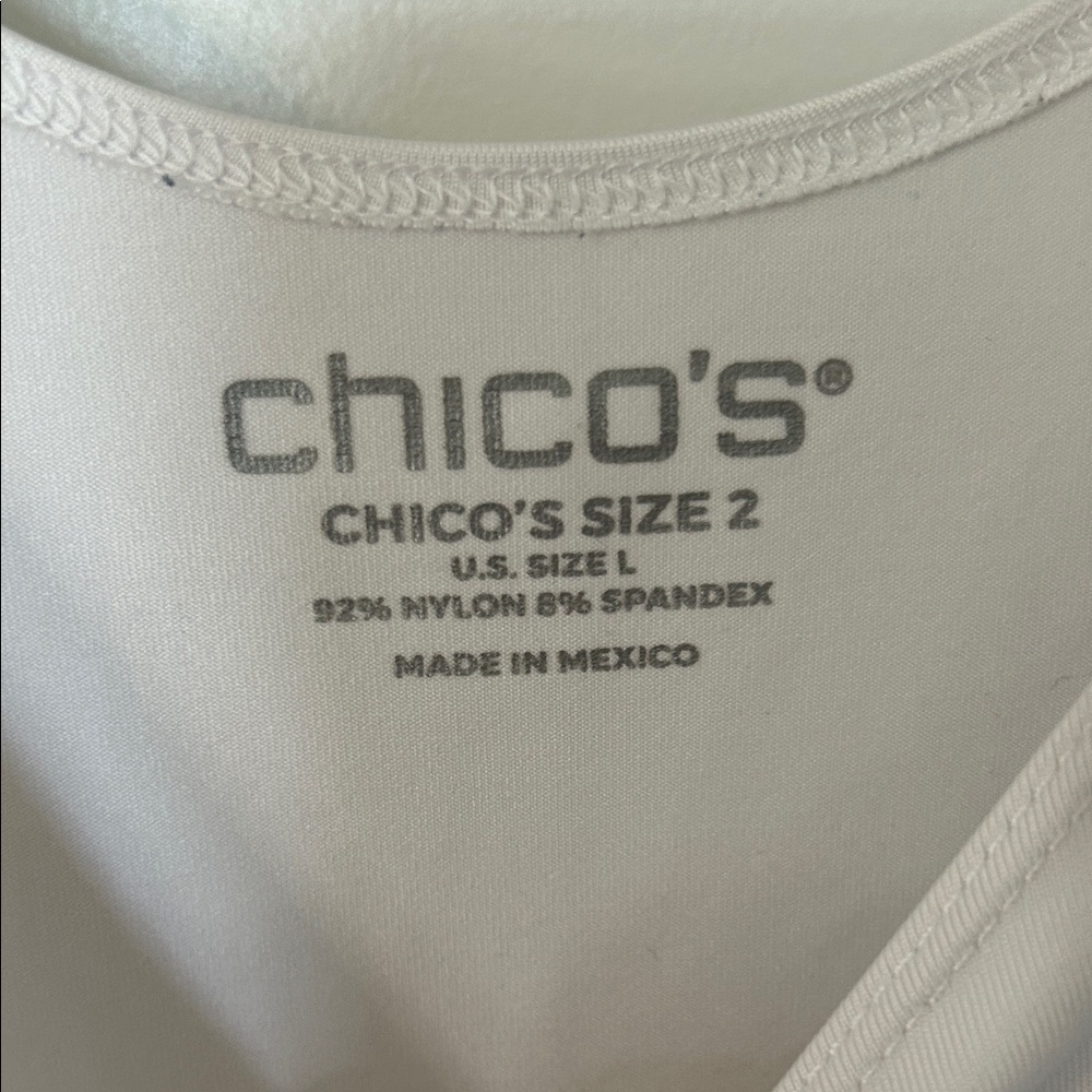 Chico's Classic White Tank Top - Picture 4 of 7